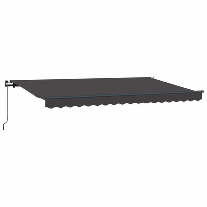 Retractable Awning Anthracite 350 x 200 cm Fabric