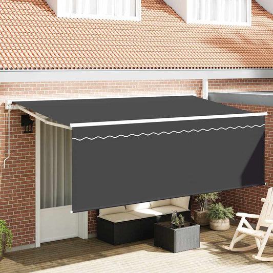 Manual Awning 3.5 x 2 m Anthracite 100% Polyester