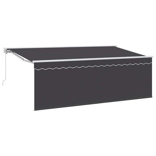 Manual Awning 3.5 x 2 m Anthracite 100% Polyester