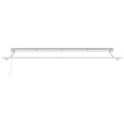 Retractable Awning Cream 350 x 200 cm Polyester and Aluminium
