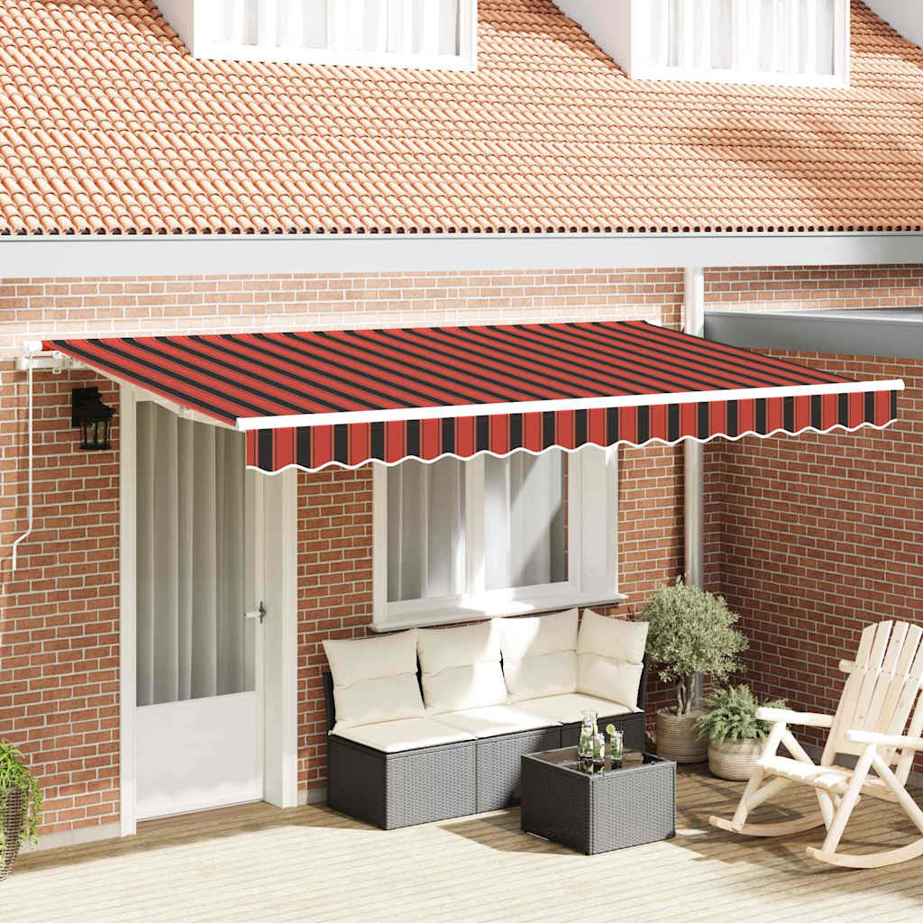 Retractable Awning Orange 350 x 200 cm Fabric