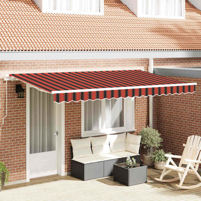 Retractable Awning Orange 350 x 200 cm Fabric