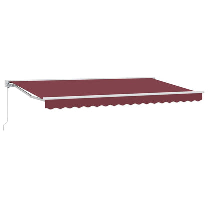 Awning Frame Burgundy 350 x 200 cm Polyester with PU coating
