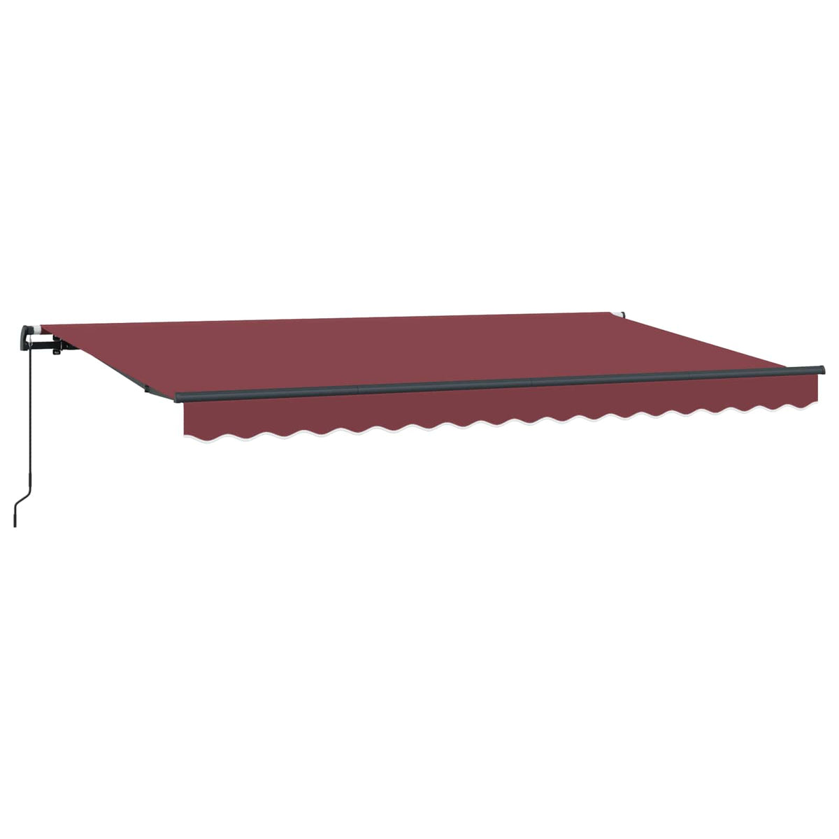 Retractable Awning Burgundy 350 x 200 cm Fabric