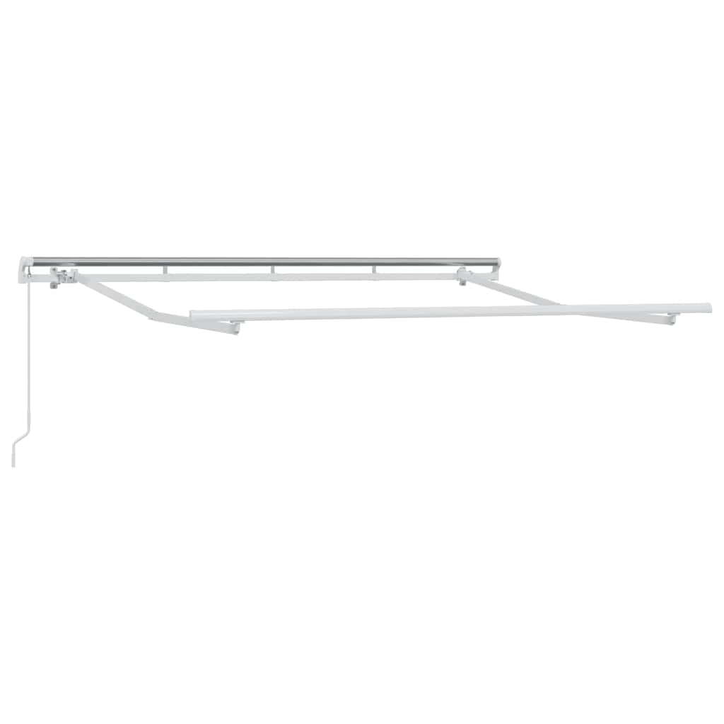 Retractable Awning Brown 350 x 200 cm Fabric