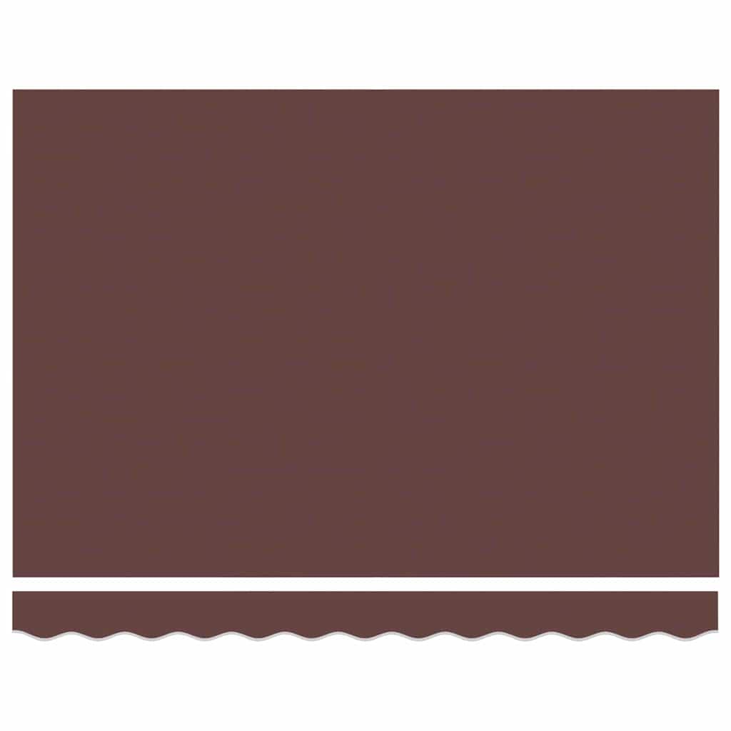 Retractable Awning Brown 350 x 200 cm Fabric