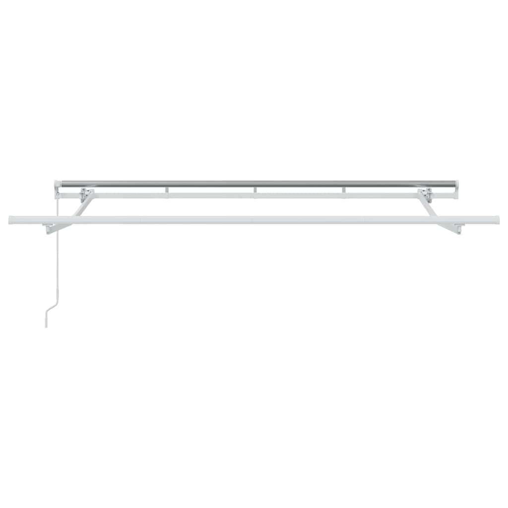 Retractable Awning Brown 350 x 200 cm Fabric