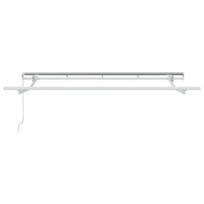 Retractable Awning Brown 350 x 200 cm Fabric