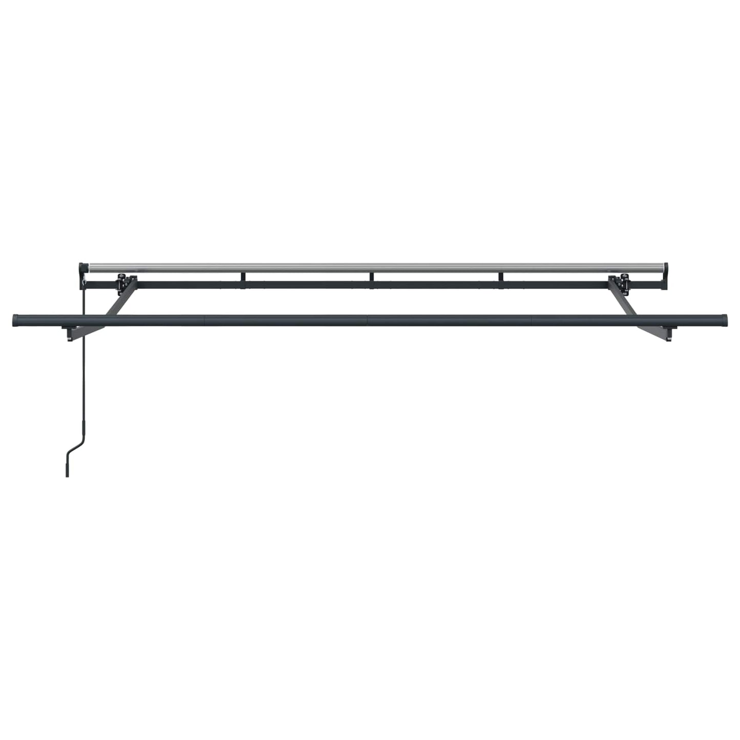 Retractable Awning Brown 350 x 200 cm Fabric