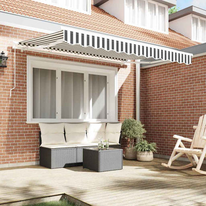 Retractable Awning Anthracite 350 x 200 cm Fabric
