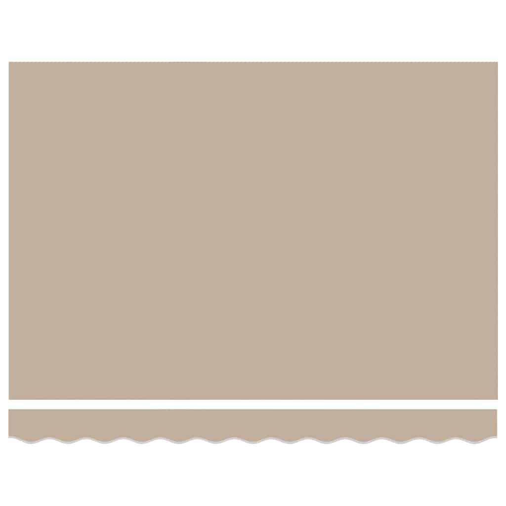 Awning Frame Beige 350 x 200 cm Polyester with PU coating
