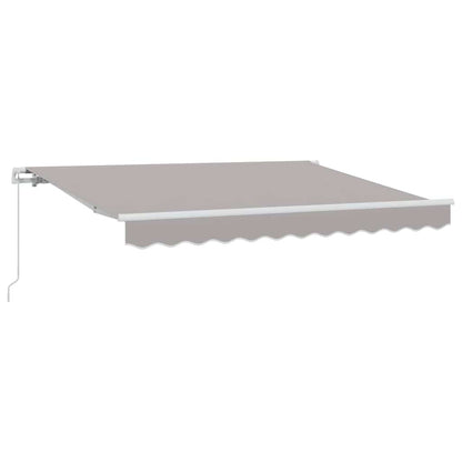 Retractable Awning Light Grey 350 x 200 cm Fabric