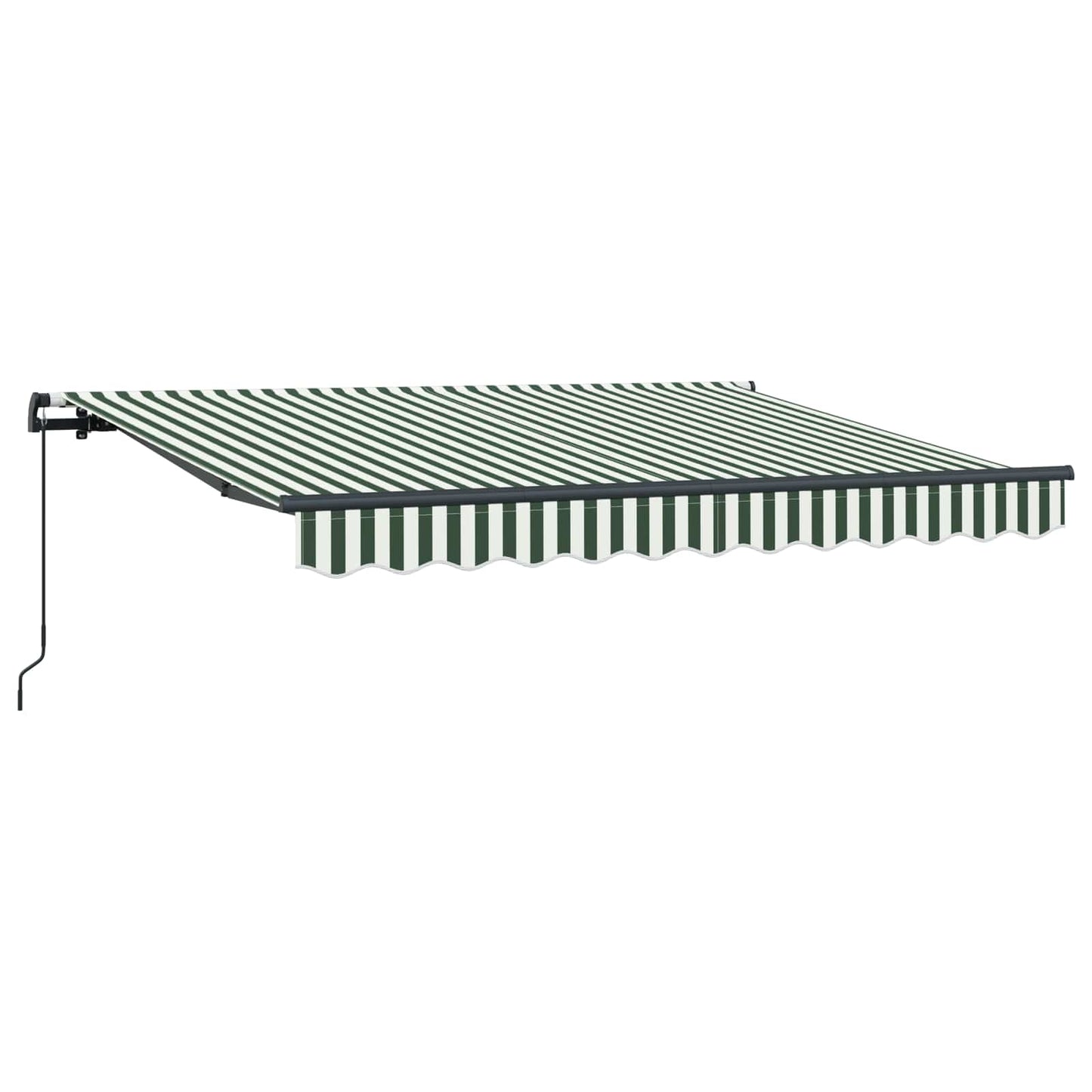 Retractable Awning Green 350 x 200 cm Fabric