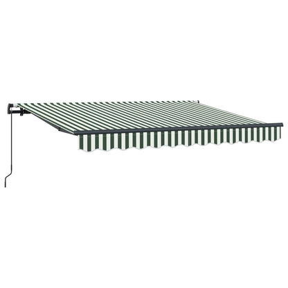 Retractable Awning Green 350 x 200 cm Fabric