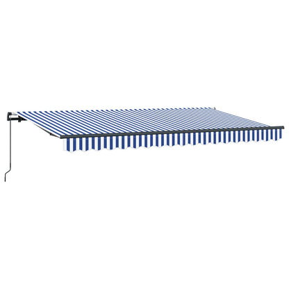 Retractable Awning Blue 400 x 200 cm Fabric