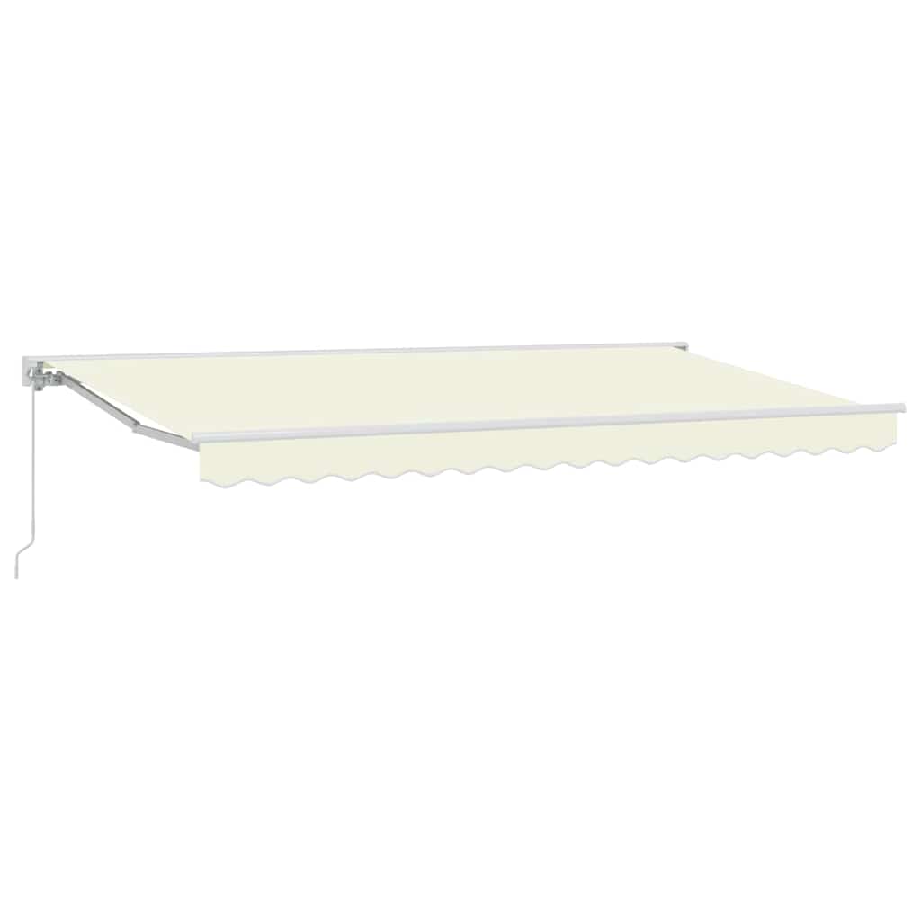 Awning Frame Cream 400 x 200 cm Polyester with PU coating