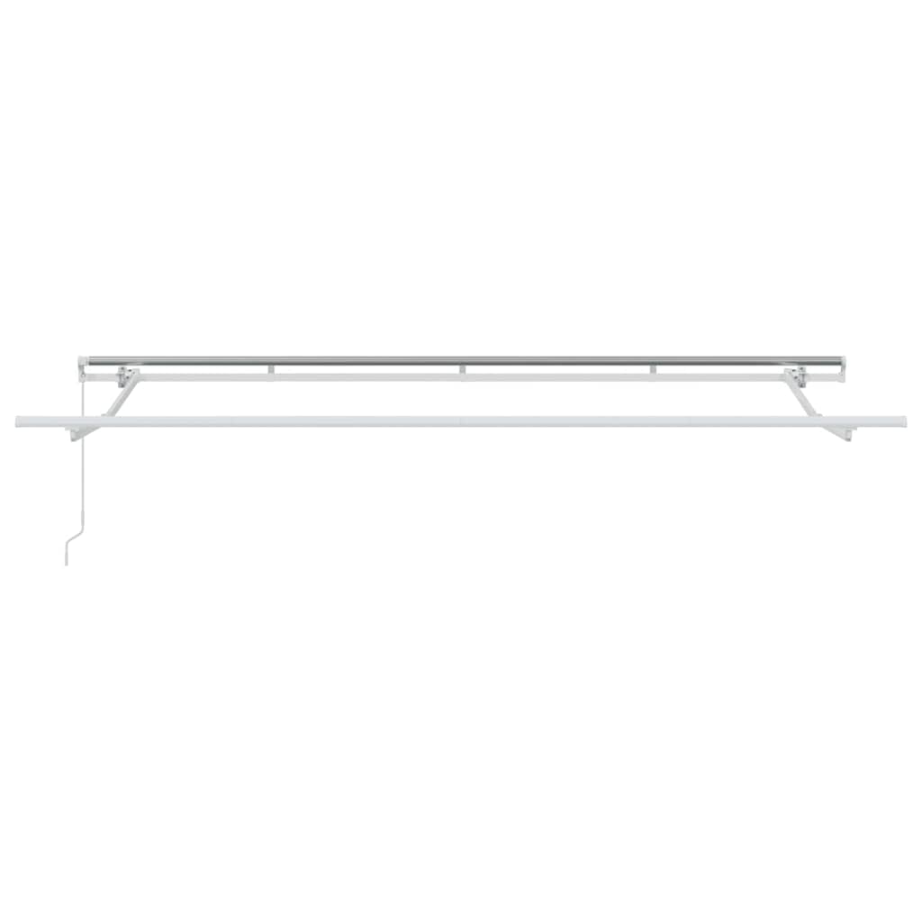 Retractable Awning Cream 400 x 200 cm Polyester and Aluminium