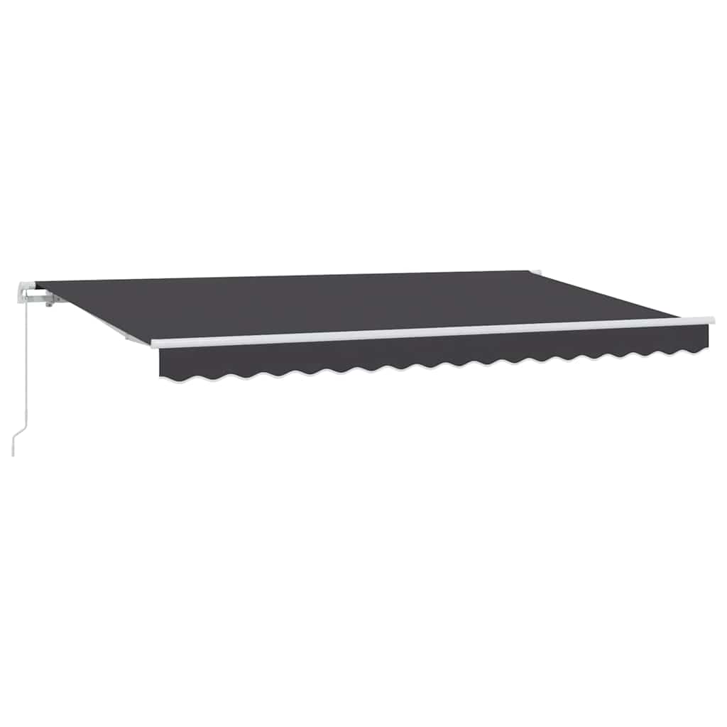 Retractable Awning Anthracite 400 x 200 cm Fabric