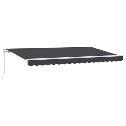Retractable Awning Anthracite 400 x 200 cm Fabric