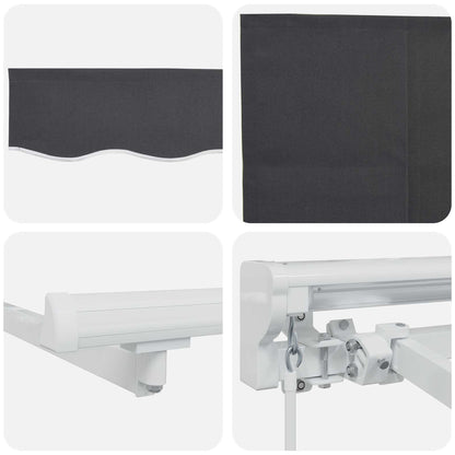 Retractable Awning Anthracite 400 x 200 cm
