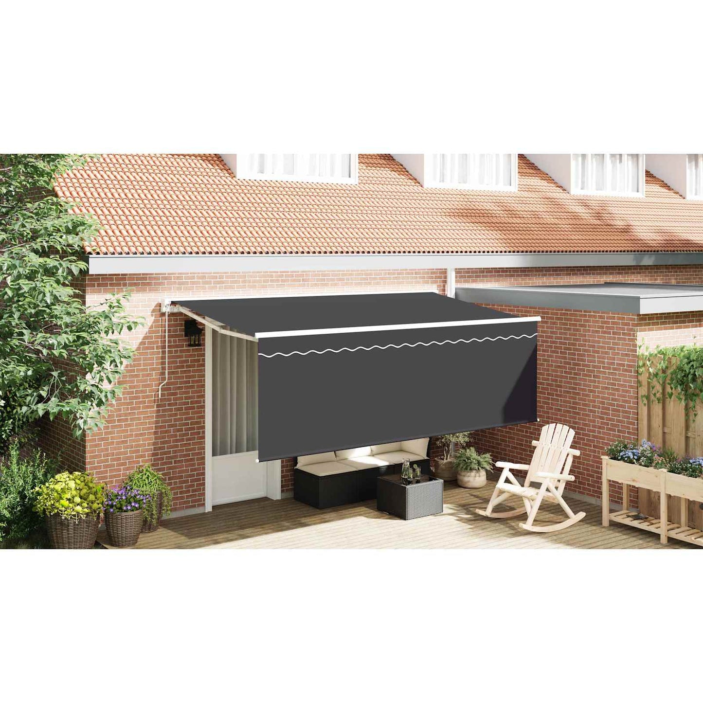 Retractable Awning Anthracite 400 x 200 cm