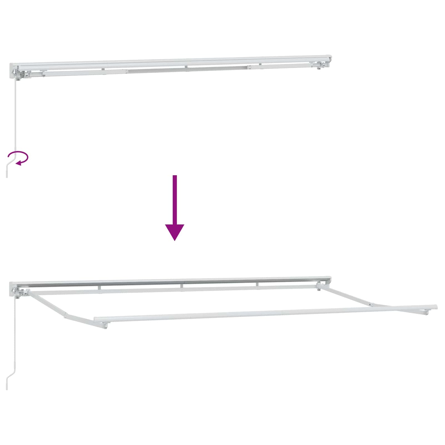 Retractable Awning Anthracite 400 x 200 cm