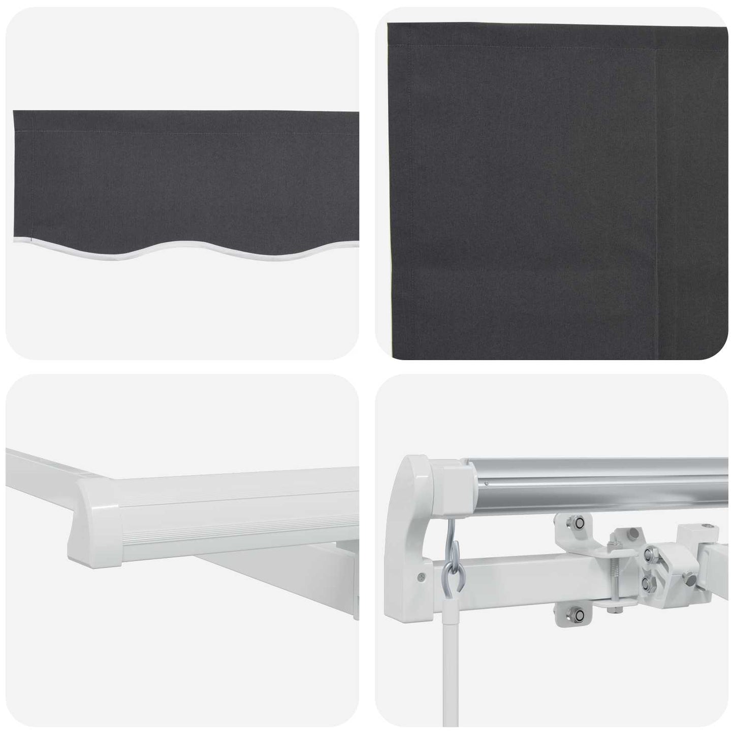 Retractable Awning Anthracite 400 x 200 cm