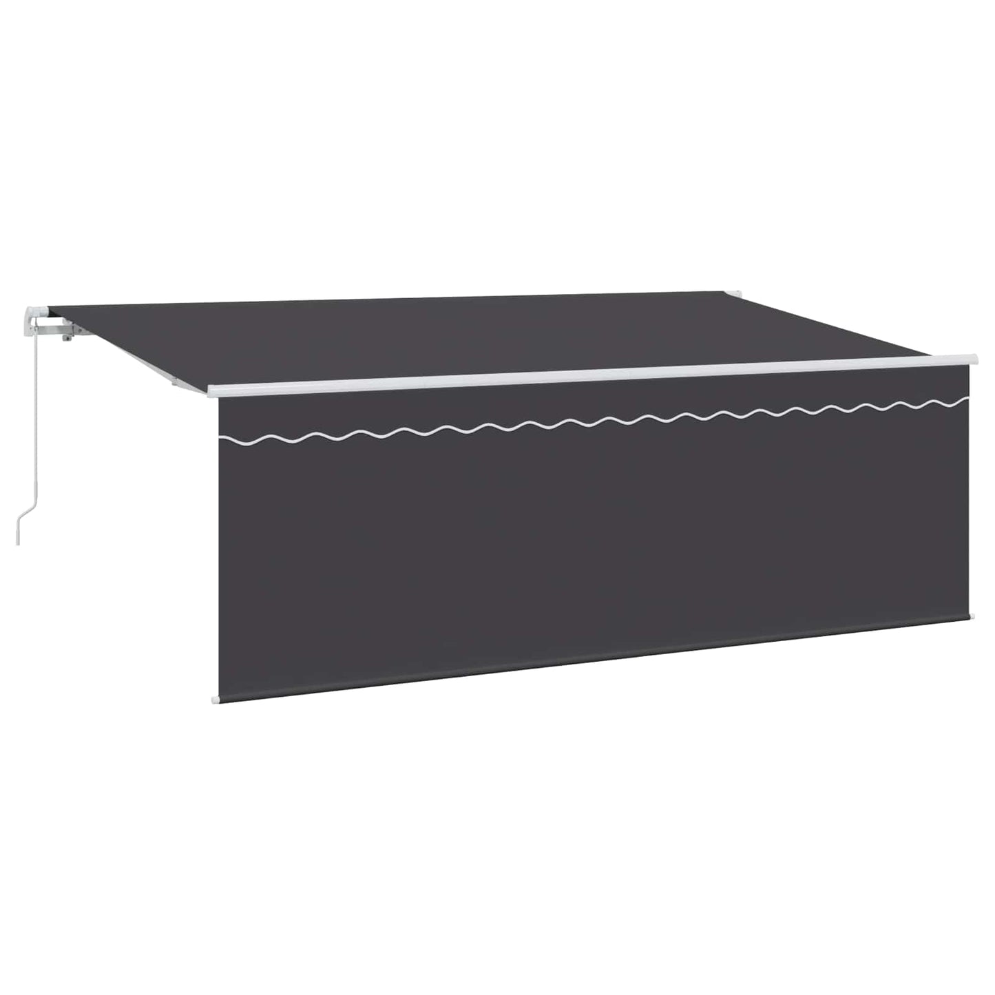 Retractable Awning Retractable Manual Anthracite 400 x 200 cm