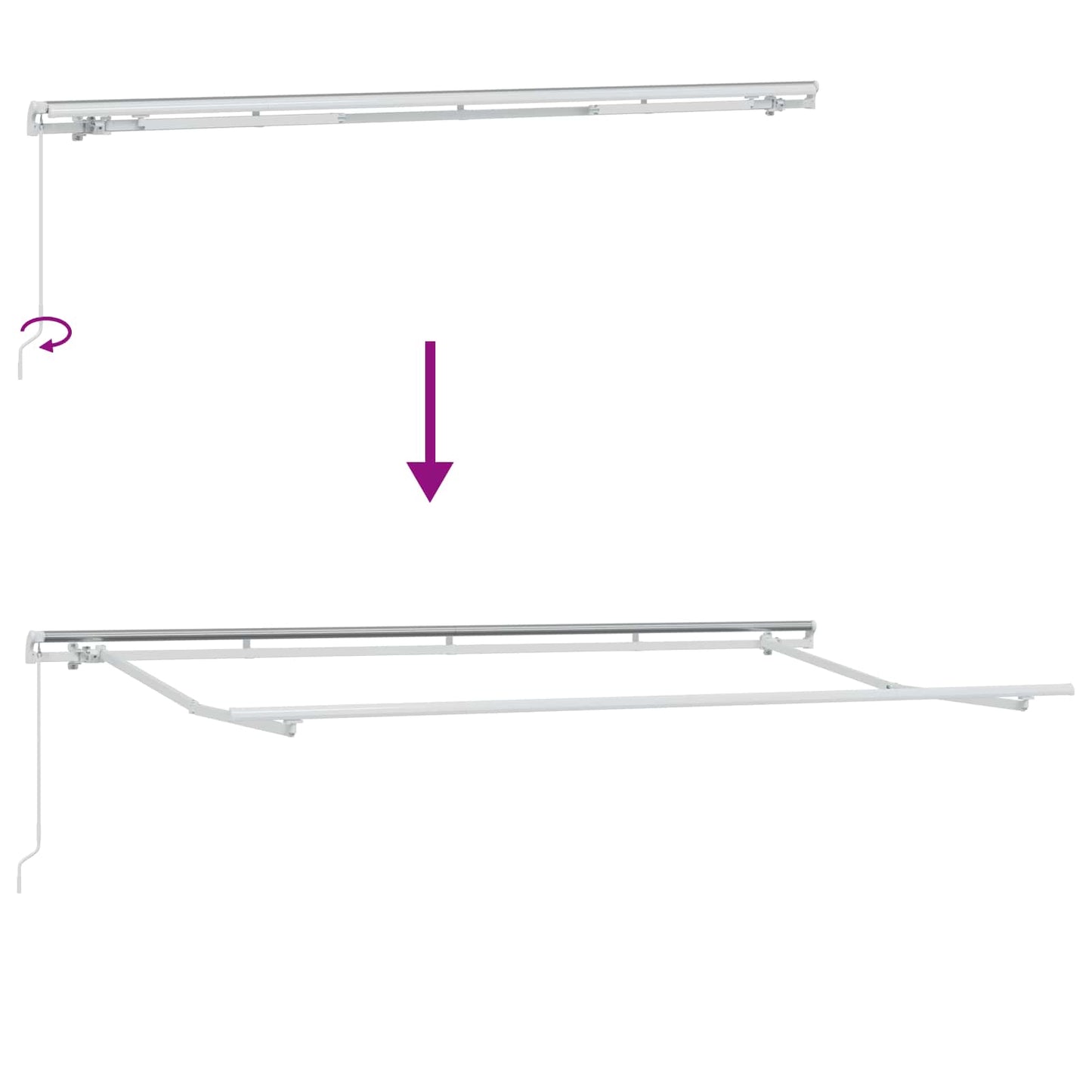 Retractable Awning Anthracite 400 x 200 cm