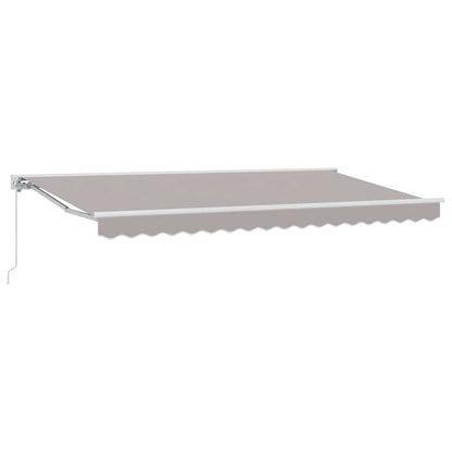 Awning Frame Light Grey 400 x 200 cm Polyester with PU coating