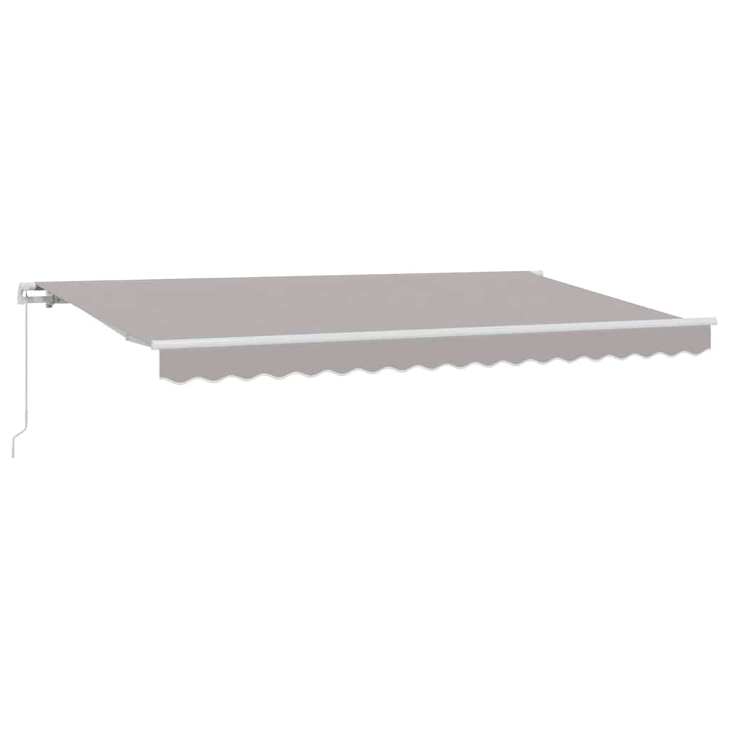 Retractable Awning Light Grey 400 x 200 cm Fabric