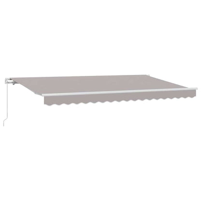 Retractable Awning Light Grey 400 x 200 cm Fabric