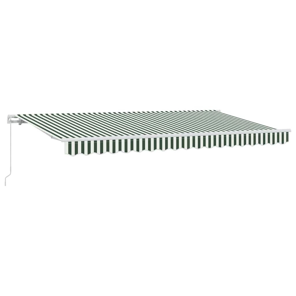 Retractable Awning Green 400 x 200 cm Fabric