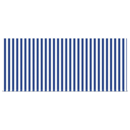 Retractable Awning Manual Blue and White 300 x 250 cm