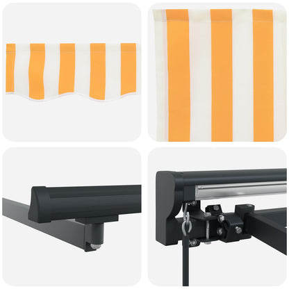 Awning Frame Yellow and White 300 x 250 cm