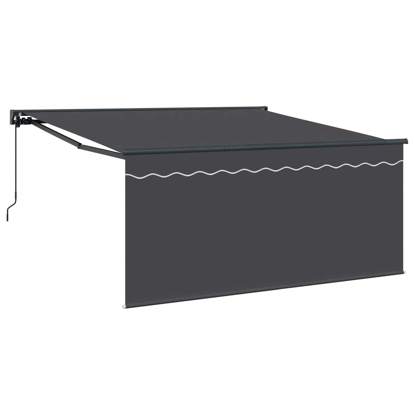 Retractable Awning Manual Anthracite 300 x 250 cm
