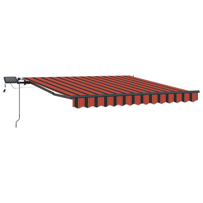 Retractable Awning Orange and brown 300 x 250 cm