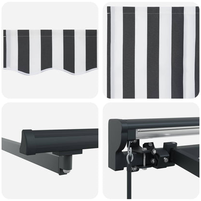 Awning Frame Anthracite and White 300 x 250 cm