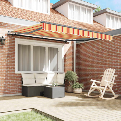 Retractable Awning Yellow and Orange 300 x 250 cm