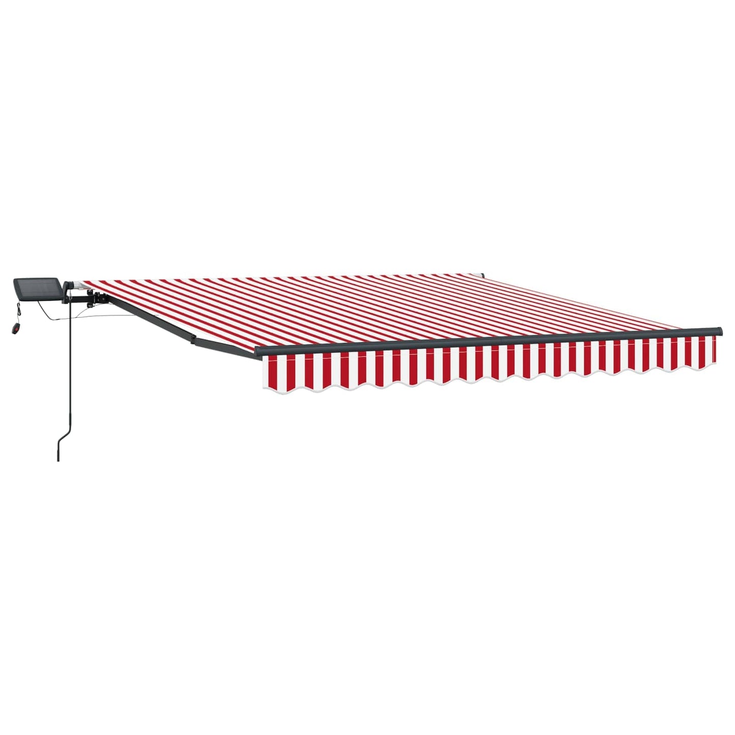 Retractable Awning Red and White 300 x 250 cm