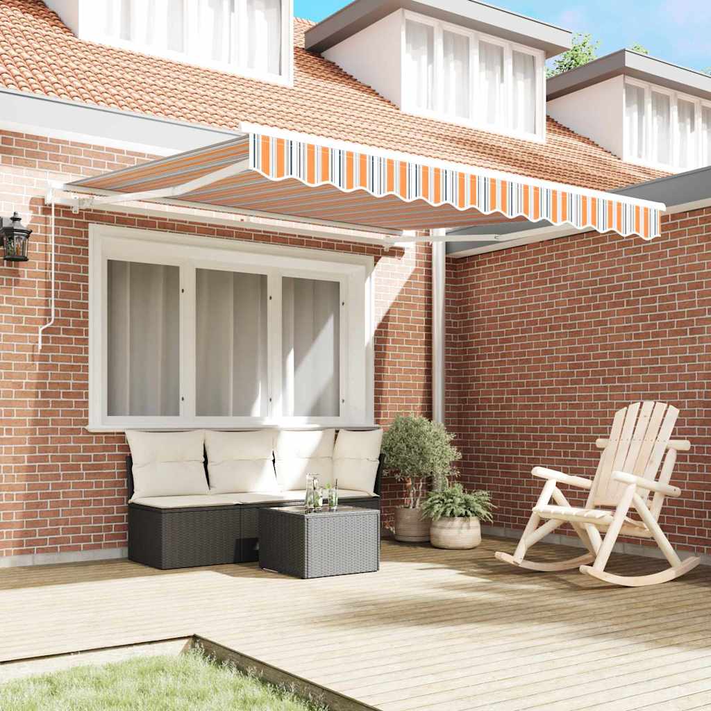 Awning Retractable Multicolour 300 x 250 x 165 cm Polyester
