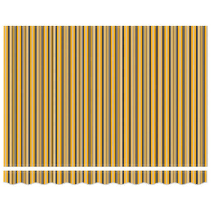 Retractable Awning Multicolour 300 x 250 cm Fabric and Steel