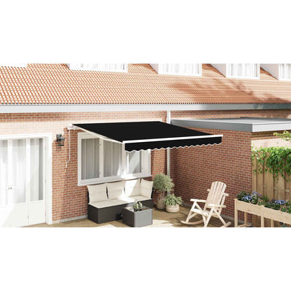 Retractable Awning Black 300 x 250 x 165 cm