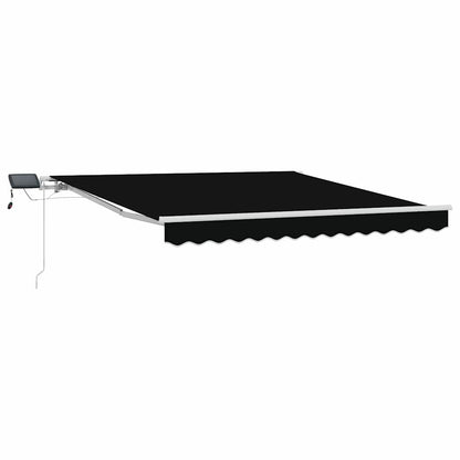 Retractable Awning Black 300 x 250 cm Fabric and Aluminium