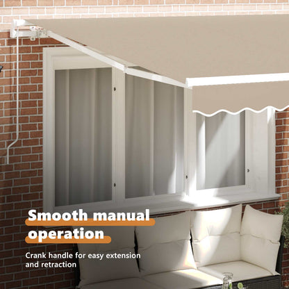 Retractable Awning Beige 300 x 250 x 165 cm