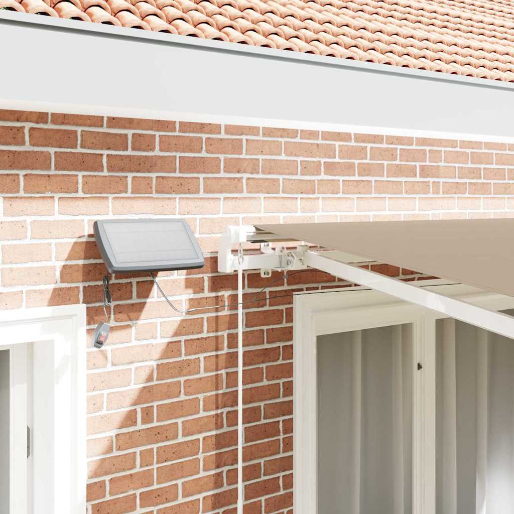 Retractable Awning Beige 300 x 250 cm Fabric and Aluminium