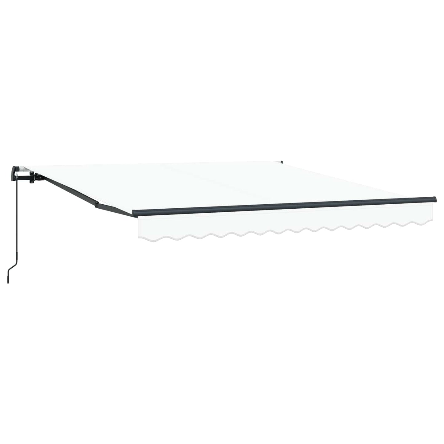 Retractable Awning White 300 x 250 cm Polyester and Aluminium