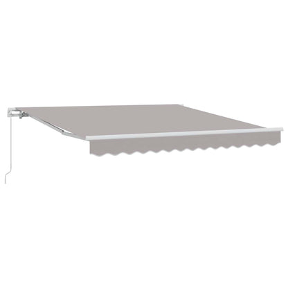 Awning Retractable Light Grey 300 x 250 x 165 cm Polyester