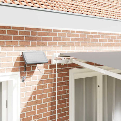 Retractable Awning Light Grey 300 x 250 cm Fabric and Steel