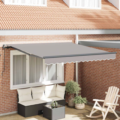 Retractable Awning Light Grey 300 x 250 cm